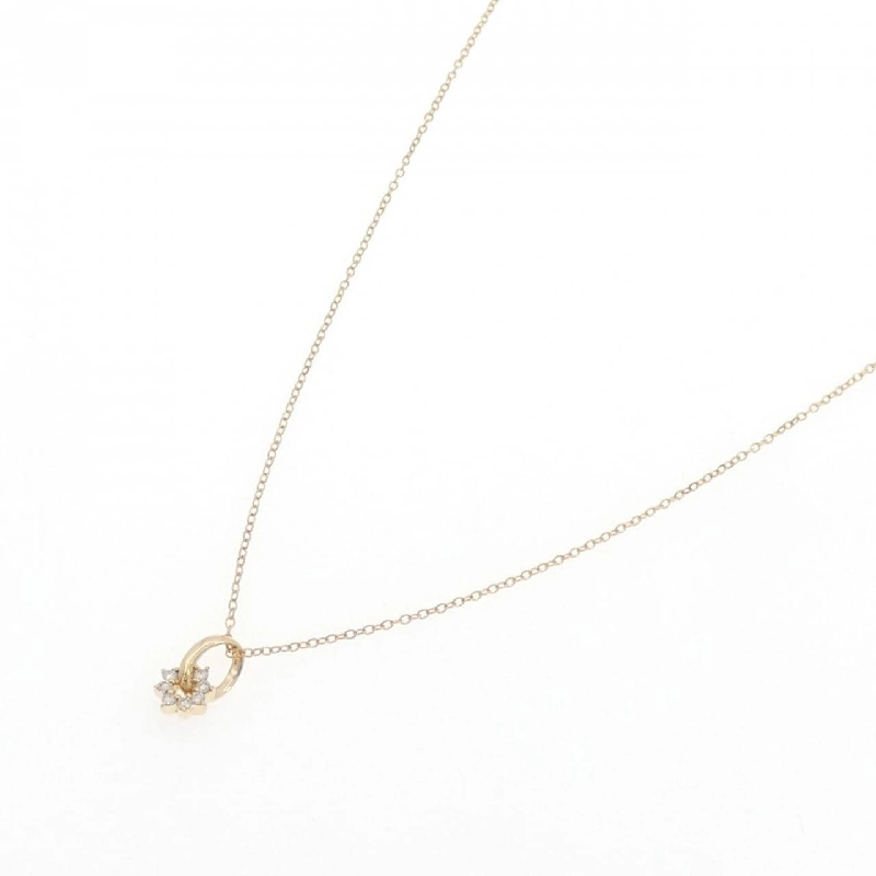 K18YG Dây chuyền kim cương 0.10CT - Hàng hiệu Chính hãng 860769