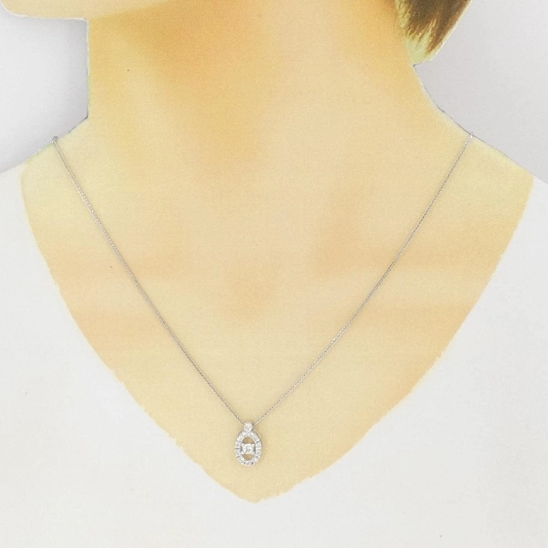 K18WG Dây chuyền kim cương 0.154CT - Hàng hiệu Authentic 862398