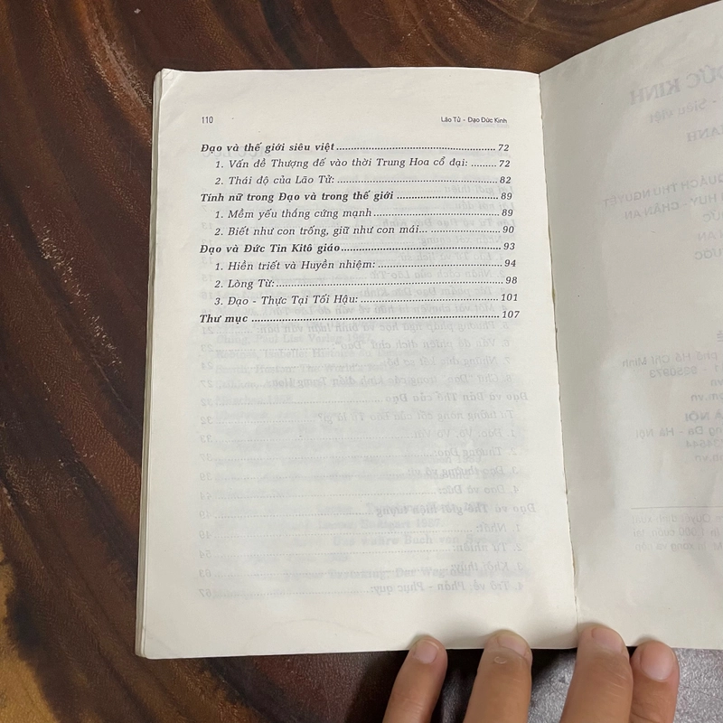 II Tựa sách: Lão Tử Đạo Đức Kinh _ Bản Thể, Hiện Tượng, Siêu Việt Của Đạo - Lưu Hồng Khanh 446253