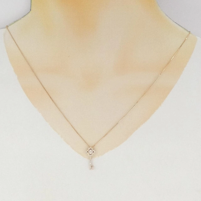 K18PG Khóa × Hoa Nhẫn Kim Cương 0.16CT - Hàng hiệu Chính hãng 859911