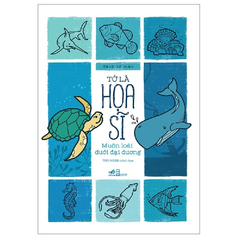 Sách Tô Màu - Tớ Là Họa Sĩ - Muôn Loài Dưới Đại Dương (2025) - Thu Ngân 709121