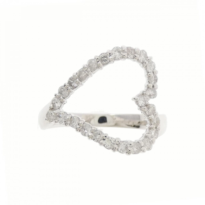 Nhẫn kim cương hình trái tim K18WG 0.50CT - Hàng hiệu chính hãng 848515