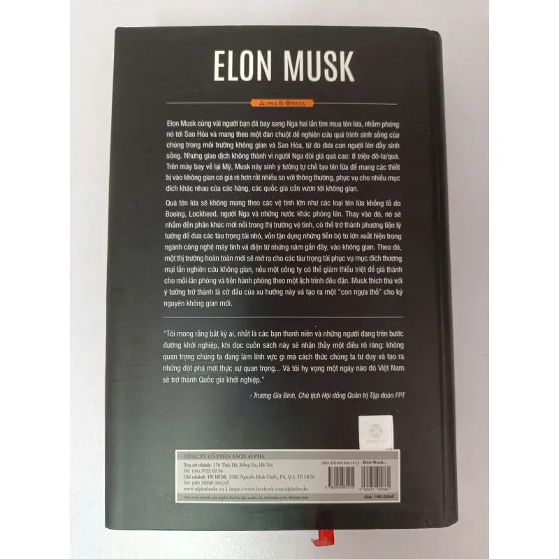 Elon Musk - Tesla, Spacex Và Sứ Mệnh... (Bìa cứng) 936632