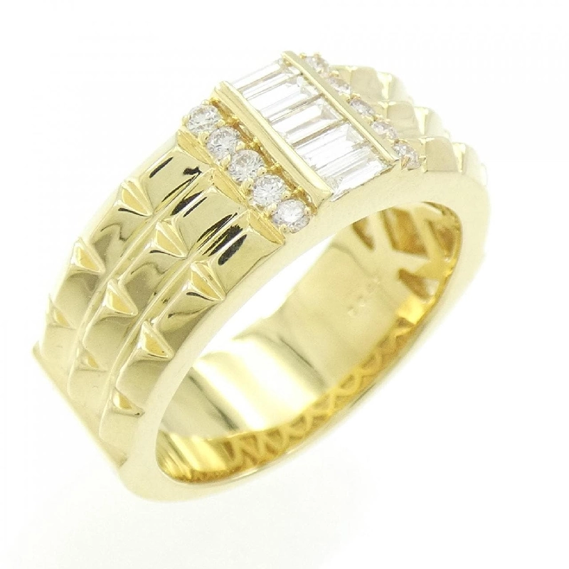 【Sản phẩm mới】Nhẫn kim cương K18YG 0.45CT 667966