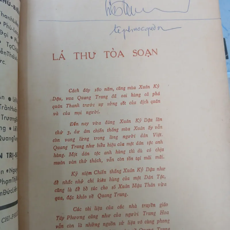 TẬP SAN SỬ ĐỊA SỐ 13: KỶ NIỆM CHIẾN THẮNG XUÂN KỶ DẬU 970524