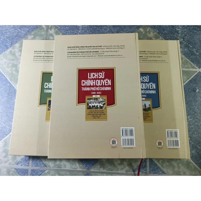 Lịch sử chính quyền Thành phố Hồ Chí Minh 1945 - 2015 ( 3 tập, có hộp) 776915