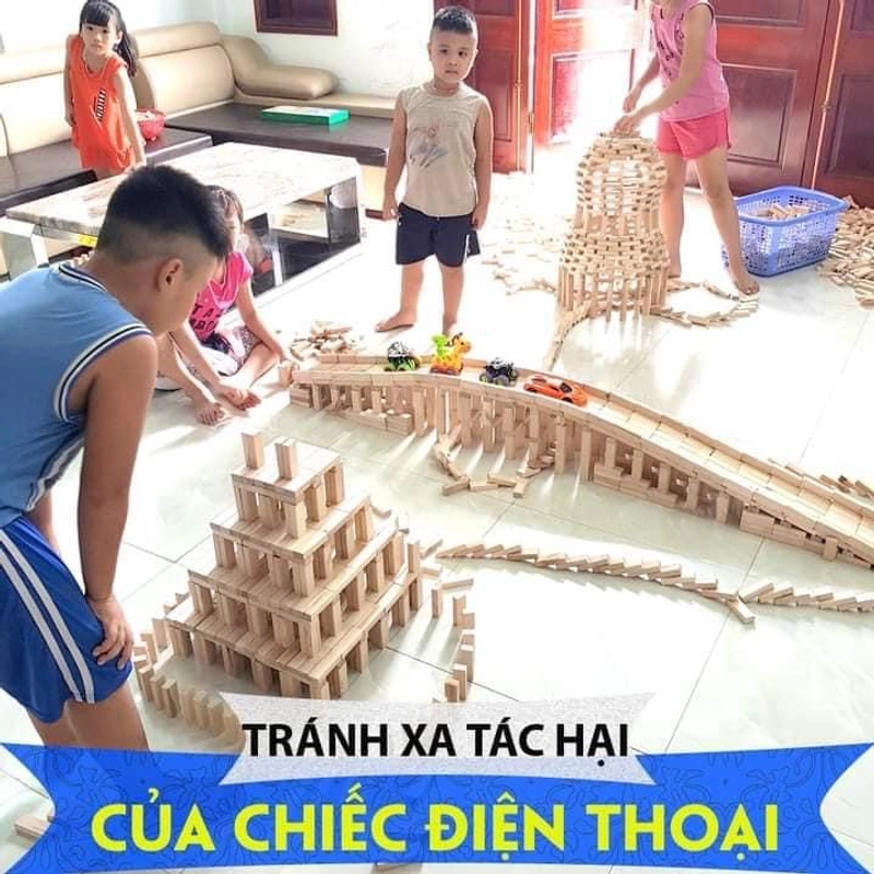 Rút gỗ domino 55 thanh xếp hình  452289
