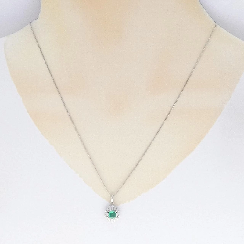 Dây chuyền Emerald PT900/PT850 0.58CT - Hàng hiệu Chính hãng 859660