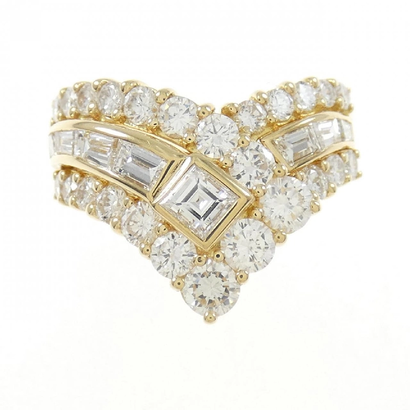 Nhẫn kim cương K18YG - Hàng hiệu Authentic 849801