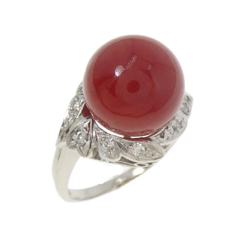 Nhẫn san hô PT900 11.4mm - Hàng hiệu Chính hãng 851126