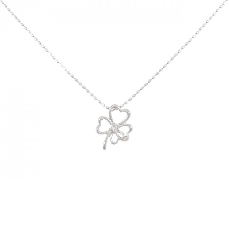 Dây chuyền kim cương PT900/PT850 hình cỏ ba lá 0.01CT - Hàng hiệu chính hãng 859341