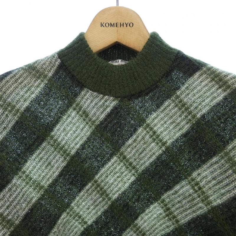 【Mã giảm giá】Miu Miu MIU MIU Áo len 637628