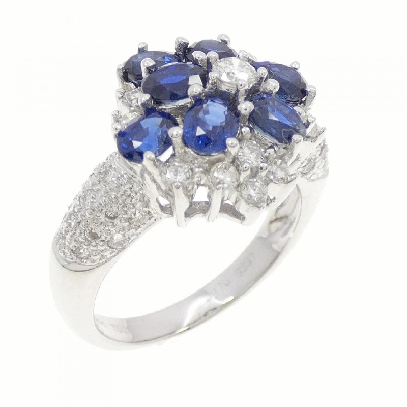 Nhẫn Sapphire 750WG 3.97CT 670610