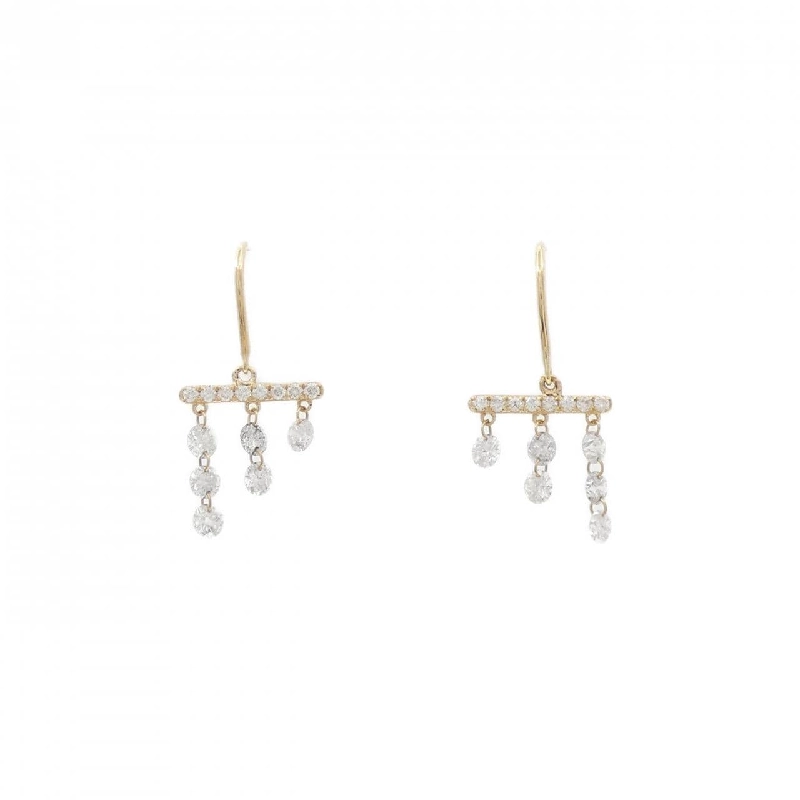 K18YG Bông tai kim cương 1.01CT - Hàng hiệu Chính hãng 869590