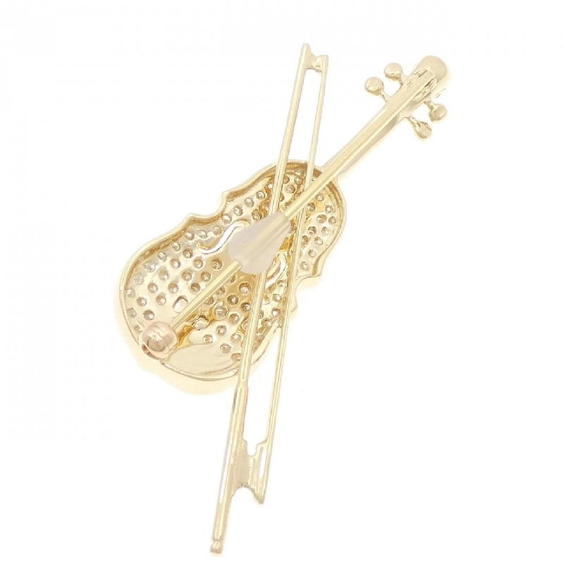 750YG Pave Diamond Brooch 0.55CT - Hàng hiệu Authentic 877816