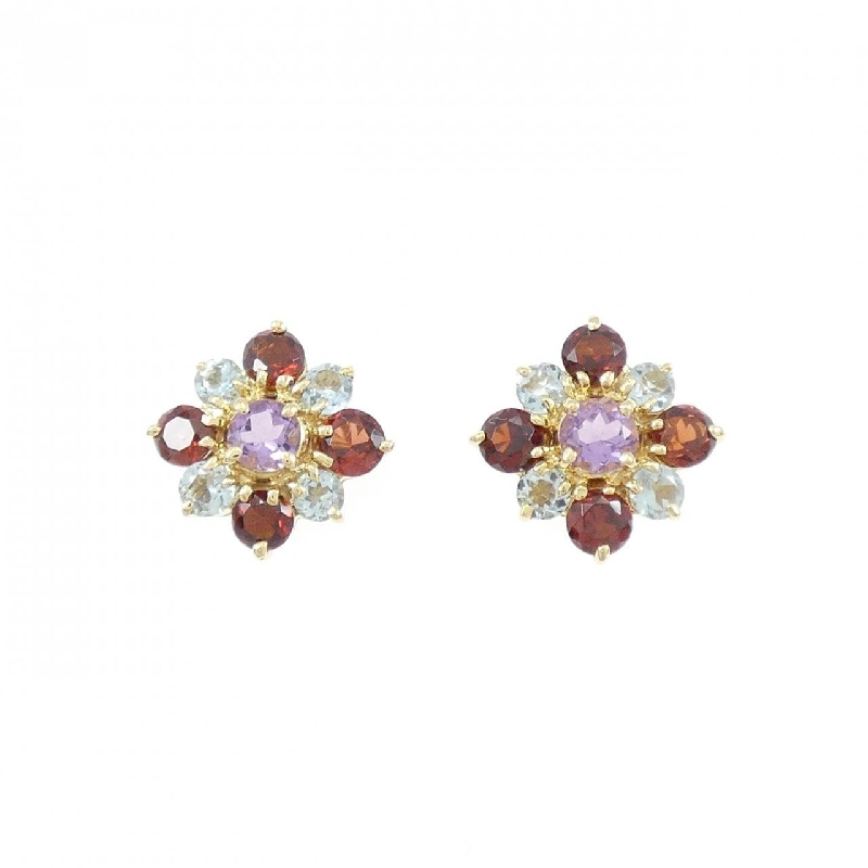 K18YG Đá màu Bông tai - Hàng hiệu Chính hãng 868702