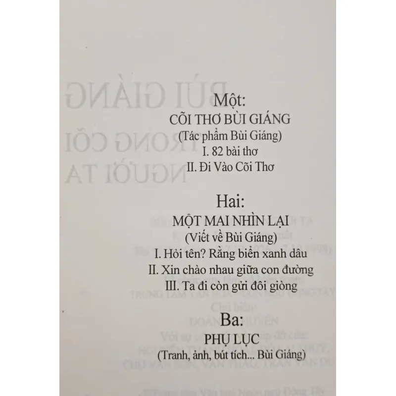 Bùi Giáng trong cõi người ta 993528