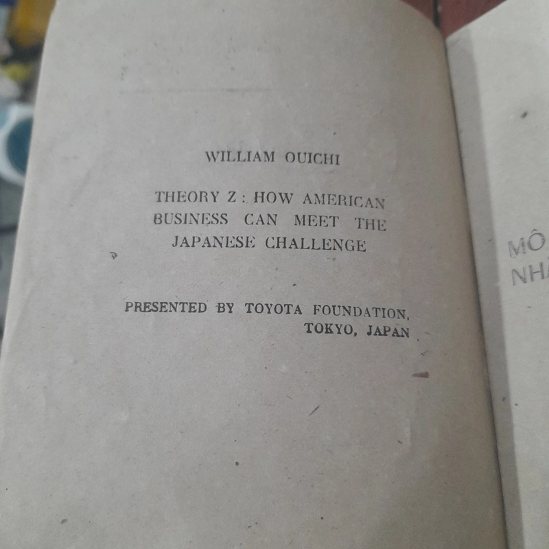William Ouichi - THUYẾT Z, mô hình quản lý xí nghiệp Nhật Bản thách thức Mỹ và Tây Âu 529663
