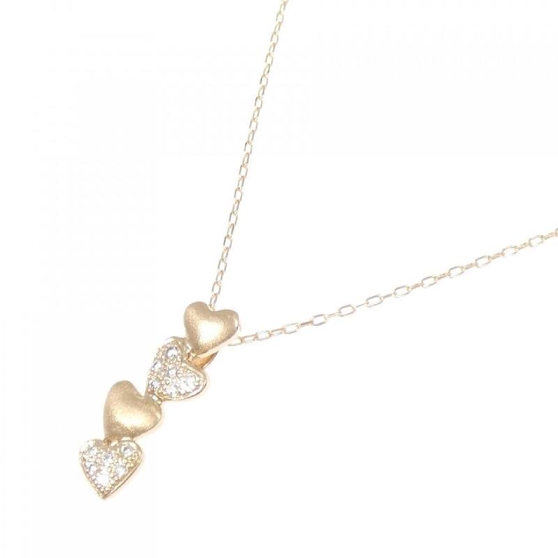 K18PG Dây chuyền trái tim kim cương 0.10CT - Hàng hiệu Chính hãng 858232