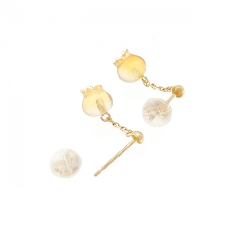 K18YG Citrine Bông tai - Hàng hiệu Chính hãng 868690