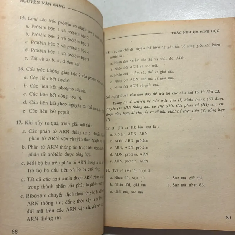 Lý thuyết & bài tập sinh học - Nguyễn Văn Sang 799875