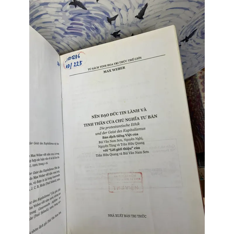 Nền Đạo Đức Tin Lành Và Tinh Thần Của Chủ Nghĩa Tư Bản - Max Weber - Bìa Cứng 748624