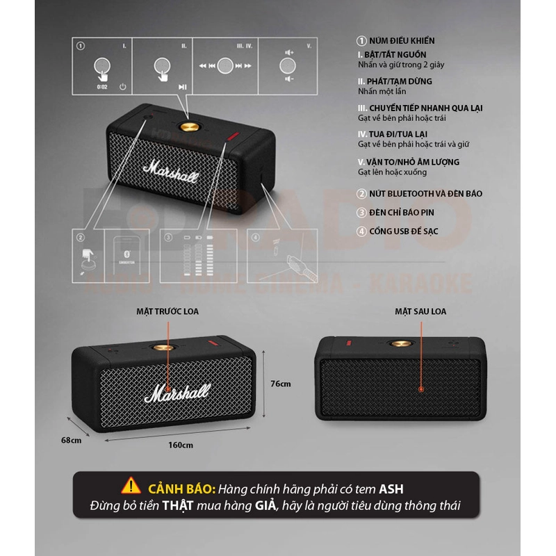 Loa Marshall Emberton 2 Fullbox 334927