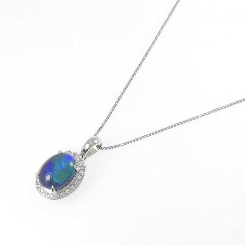 Dây chuyền opal đen PT900/PT850 5.60CT - Hàng hiệu chính hãng 857062