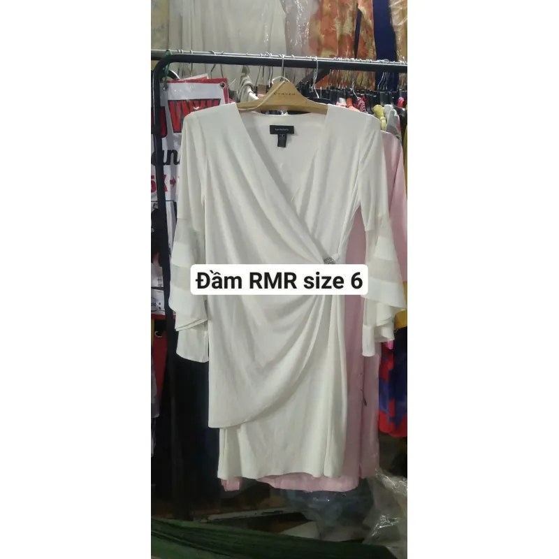 Đầm thun trắng RMR size 6 961300