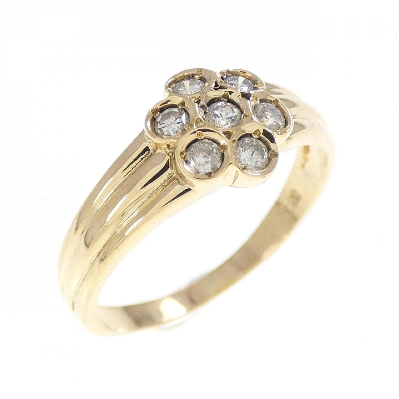 Nhẫn kim cương hoa K18YG 0.14CT - Hàng hiệu Authentic 855384