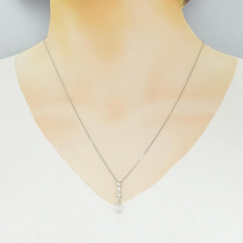 Dây chuyền kim cương PT900/PT850 0.214CT - Hàng hiệu Chính hãng 858300