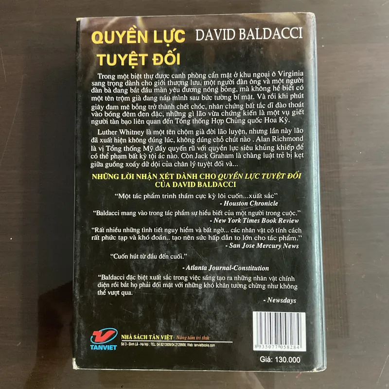 [CHÍNH TRỊ GIẬT GÂN] Quyền lực tuyệt đối - David Baldacci  719134