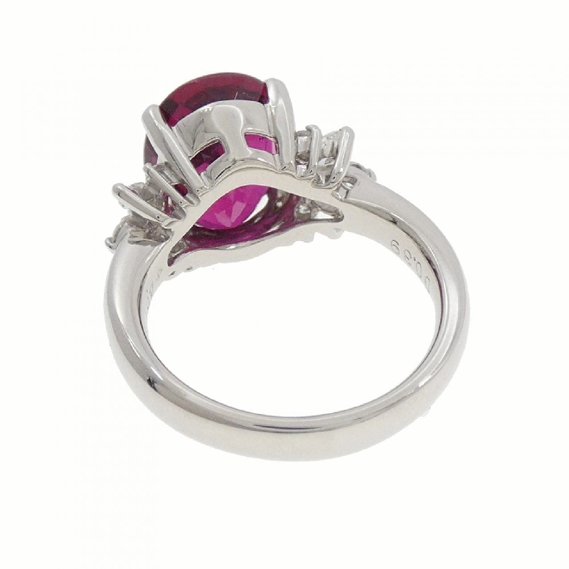 Nhẫn Tourmaline Rubelite PT900 4.67CT - Hàng hiệu Chính hãng 852488