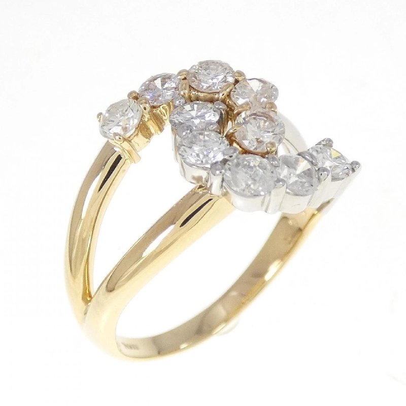 Nhẫn kim cương K18YG/PT 1.05CT 668426