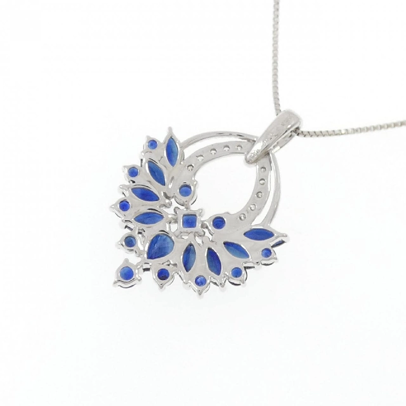 K18WG Sapphire Necklace 1.20CT - Hàng hiệu Authentic 860513