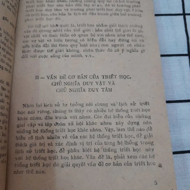 Triết học Mác- CHỦ NGHĨA DUY VẬT BIỆN CHỨNG. Tđ Trung cấp. Ban Tuyên Huấn TW 1987 748494