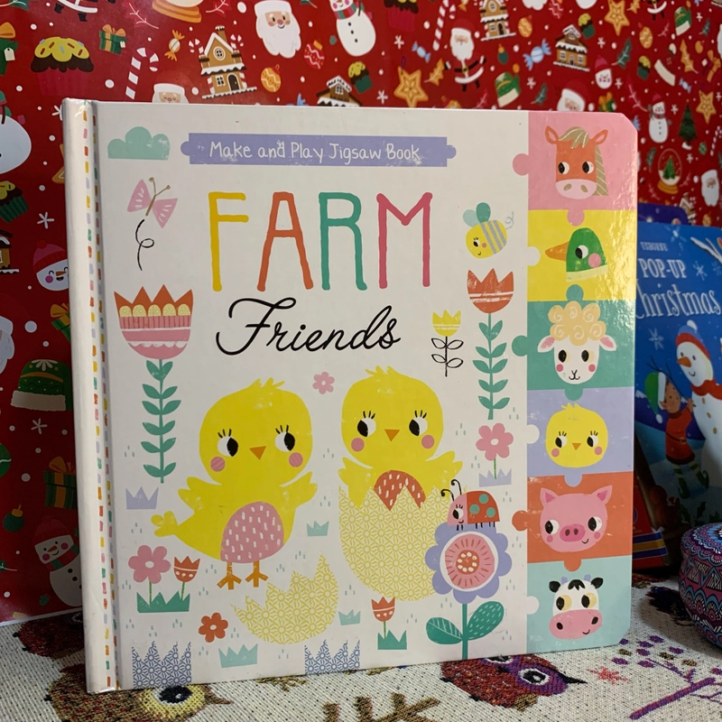 Sách ngoại văn Make And Play Jigsaw Book: Farm Friends, Mới, board book cho bé 326304