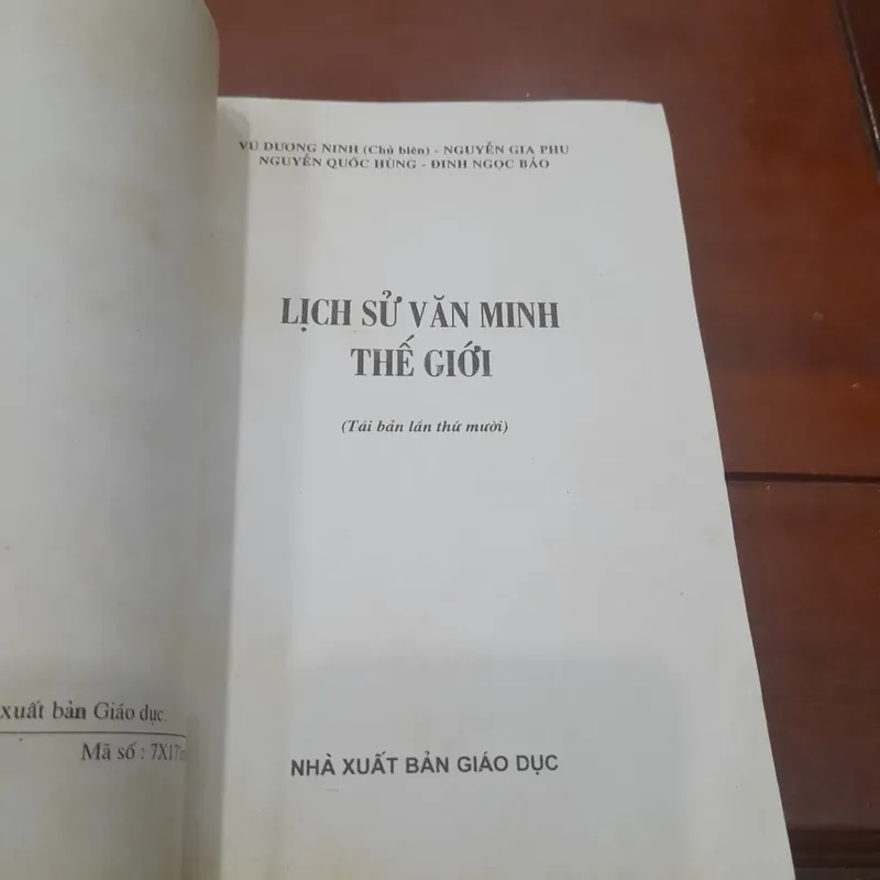 Lịch sử VĂN MINH THẾ GIỚI 594422