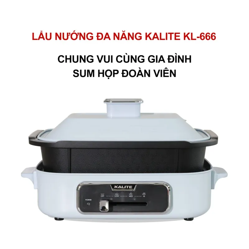 Nồi lẩu nướng đa năng KALITE KL-666 dung tích 4L 796485