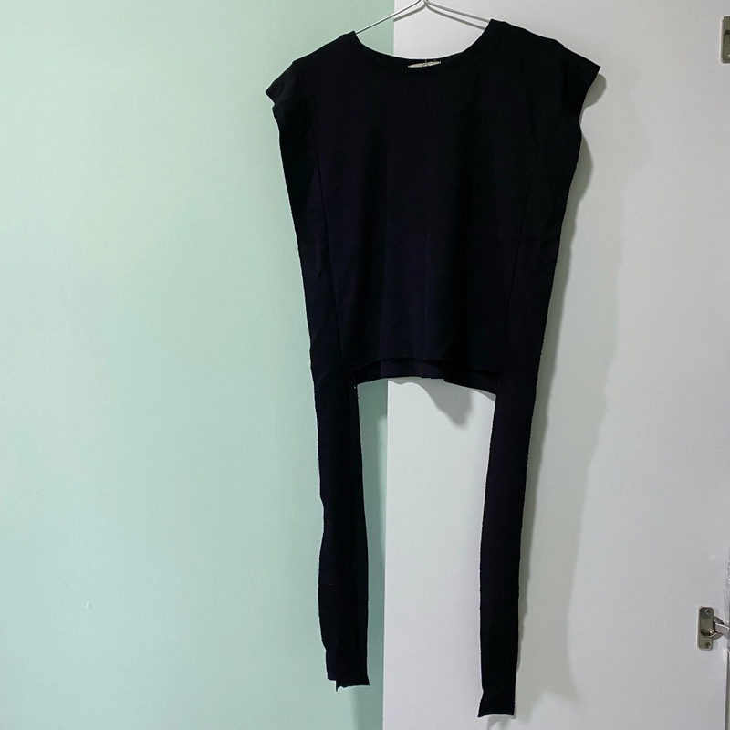 Áo gile len xẻ tà free size  360192