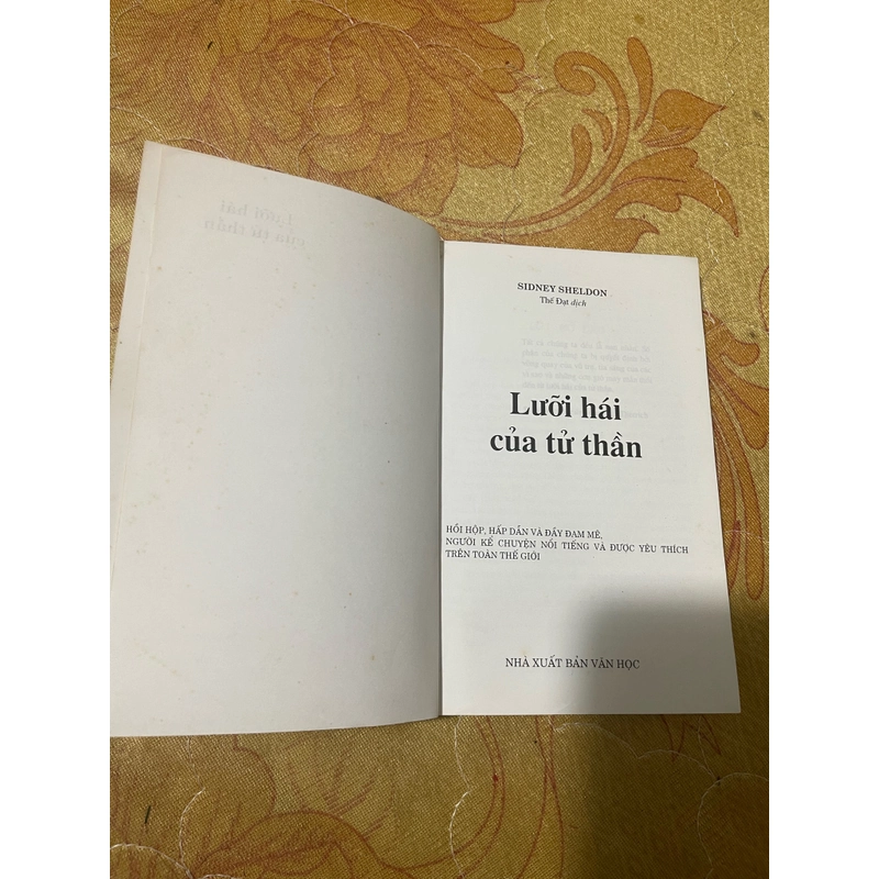 Lưỡi hái của tử thần- Sidney Sheldon  470422