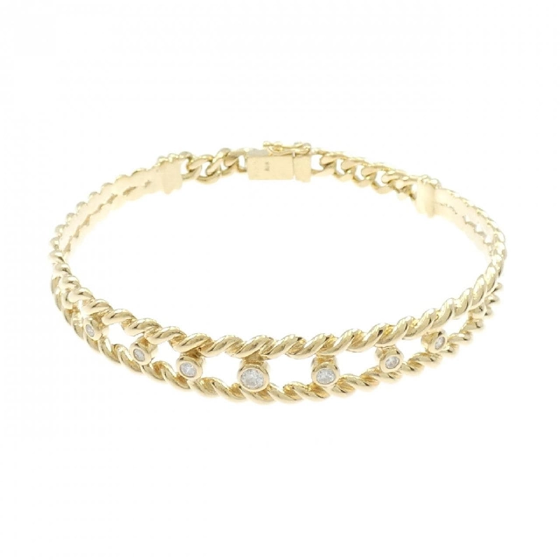 K18YG Vòng tay kim cương 0.27CT - Hàng hiệu Chính hãng 878099