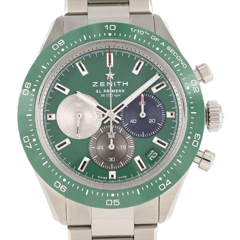 Zenith Chronomaster Sport Green 03.3119.3600/56.M3100 SS Automatic - Hàng hiệu Chính hãng 881943