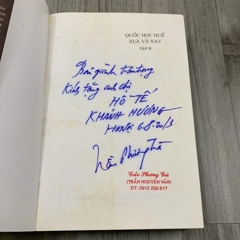 Quốc học huế xưa và nay. Full bộ 2 cuốn. 6b1 755766