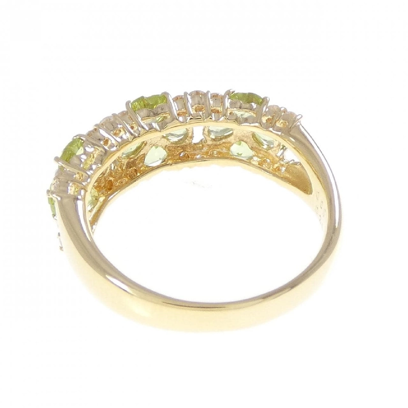 Nhẫn Peridot K18YG hình cỏ 0.80CT - Hàng hiệu Chính hãng 851496