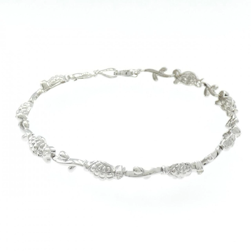 K18WG Vòng tay kim cương hình thuyền 0.08CT - Hàng hiệu Chính hãng 878968