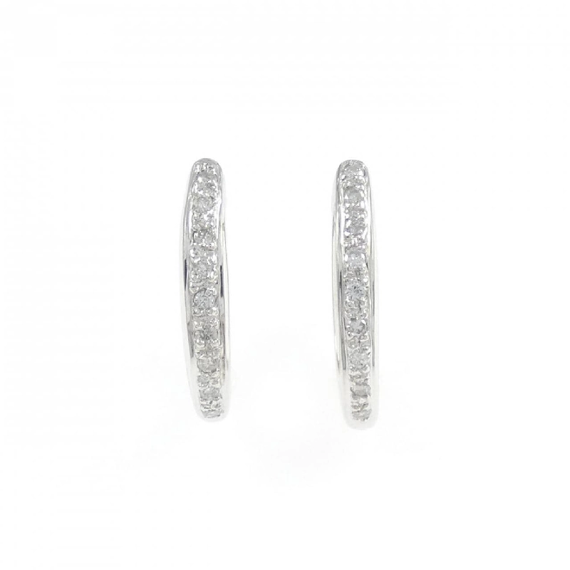 Khuyên tai hình vòng kim cương 18KWG - Hàng hiệu Chính hãng 865767