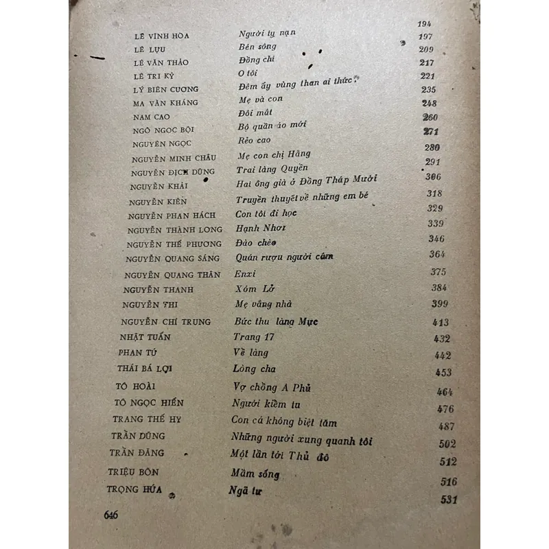 Truyện ngắn Việt Nam 1945-1985, sách dày; Dương Thu Hương, Kim Lân  558526