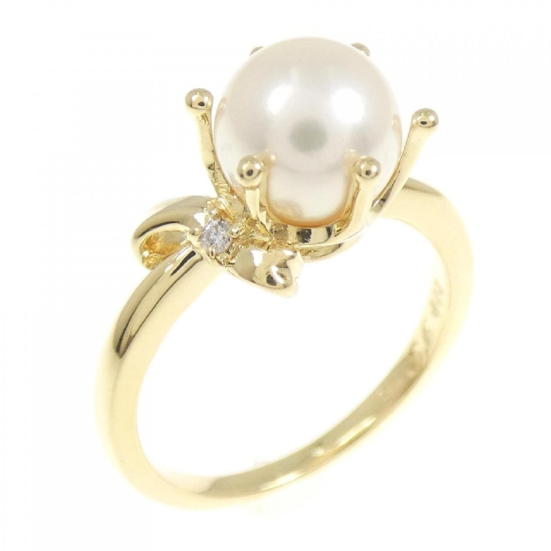 Nhẫn ngọc trai Akoya K18YG 7mm - Hàng hiệu Authentic 852452