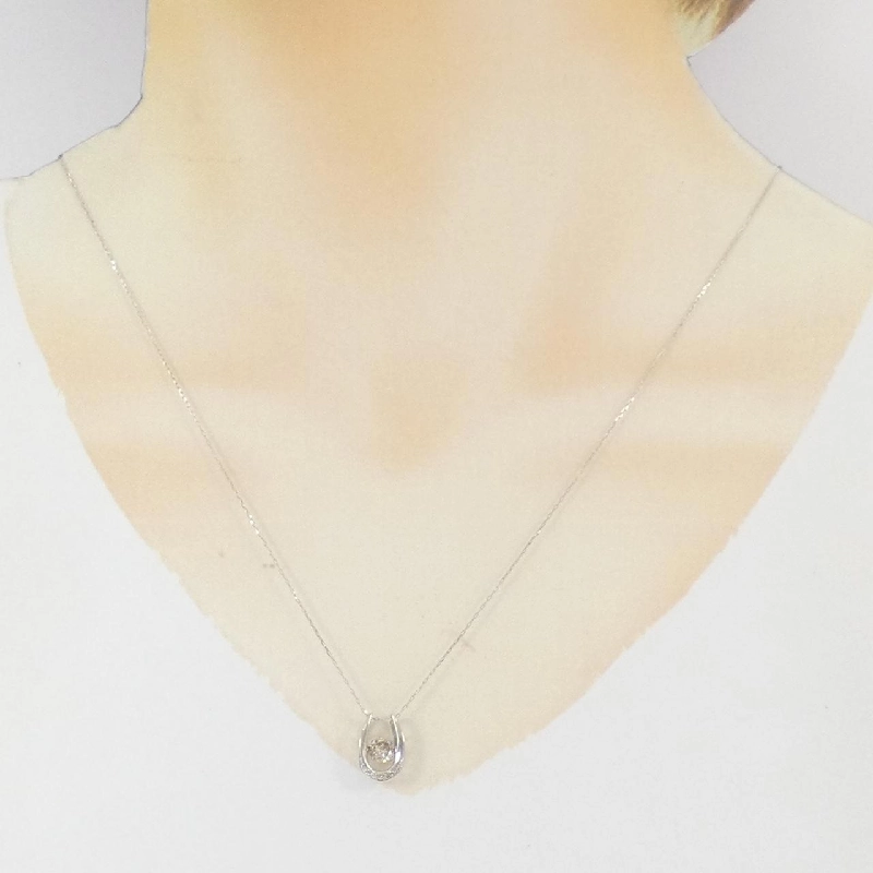 Dây chuyền kim cương PT900 hình móng ngựa 0.30CT - Hàng hiệu Authentic 859037